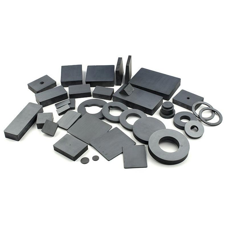 What are the main limitations and disadvantages of using ceramic ferrite magnets