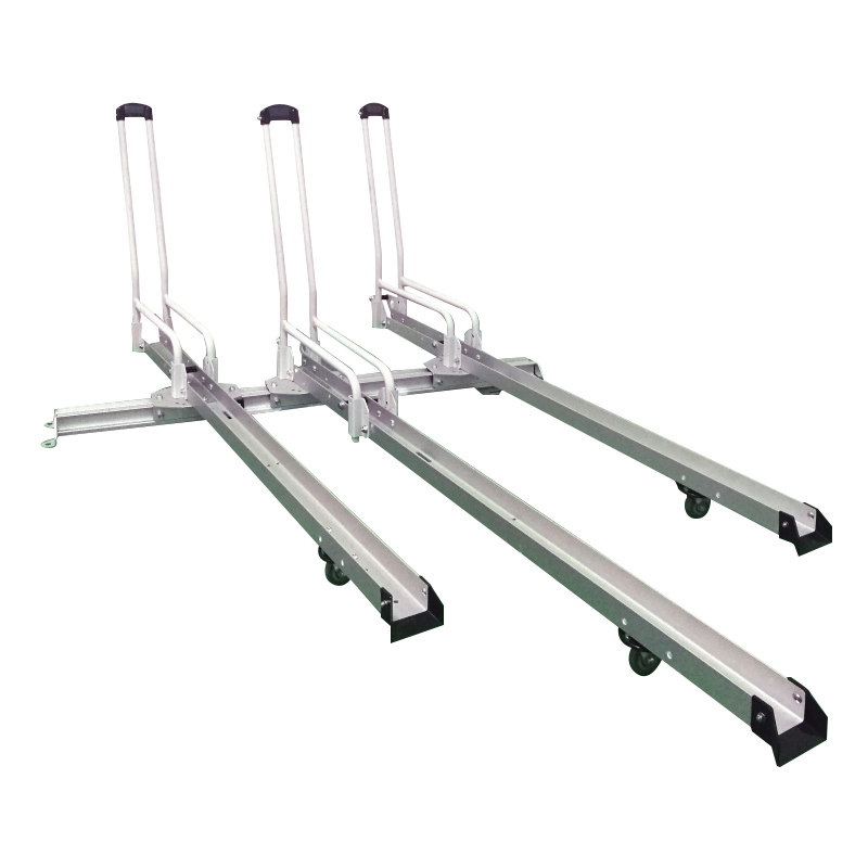 What features make an easy use horizontal sliding bike rack the best solution for families with multiple bicycles