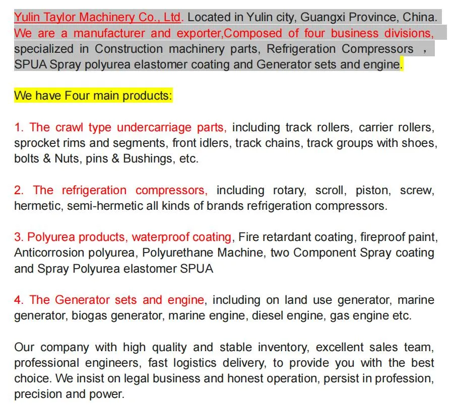 Hot Selling Daikin Compressor Types 5HP Daikin Scroll Compressor Jt160bc-Y1l