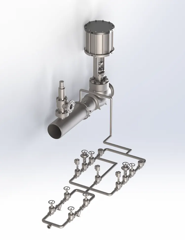 Temperature and Pressure Reducing Device