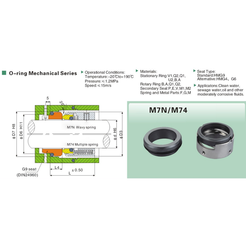 M7N Multi Spring Mechanical Seal