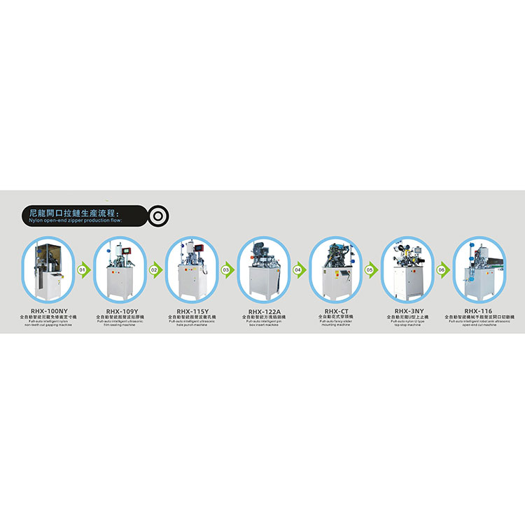 Nylon zipper machine equipment